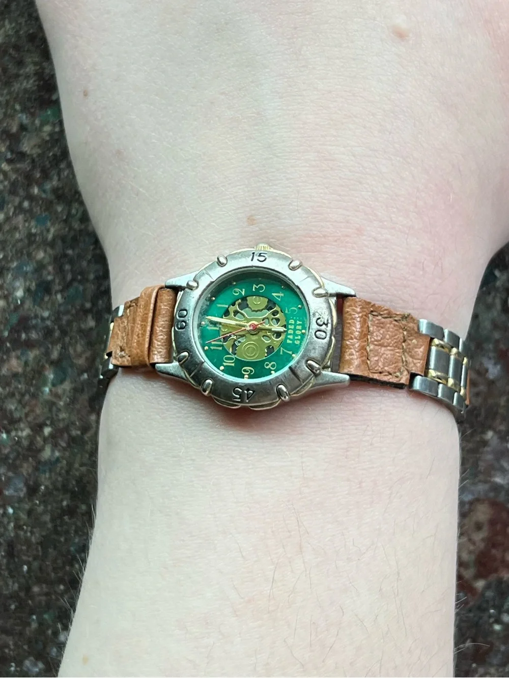 Express Leather Wristwatch